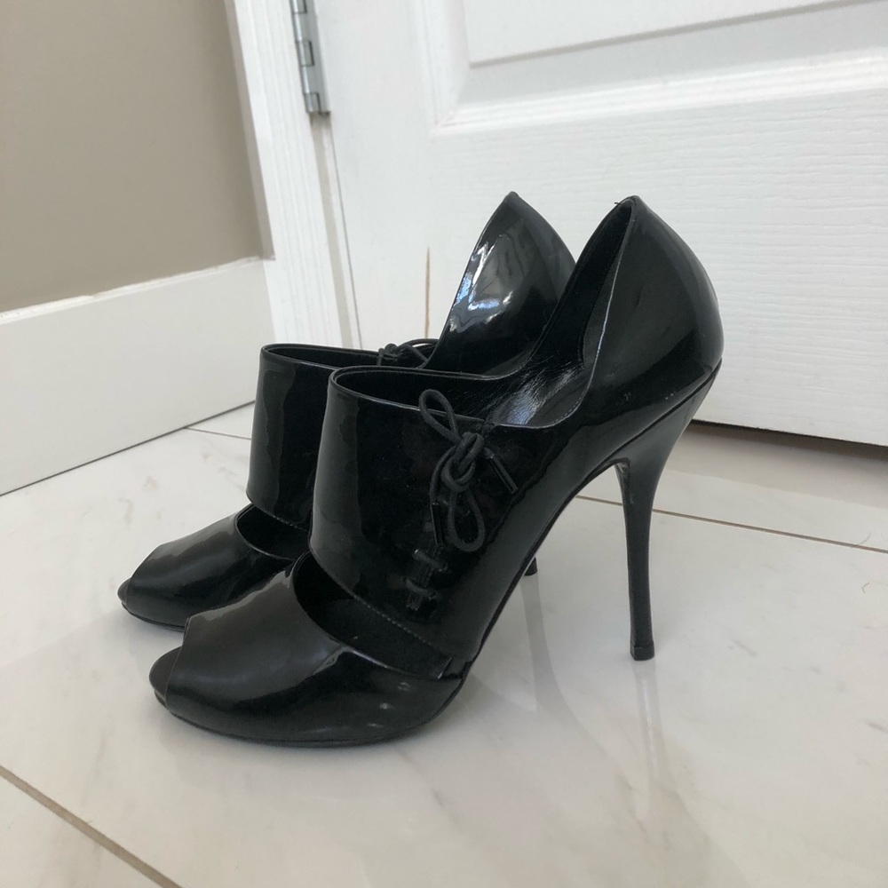 Gucci Heels Black Patent Leather